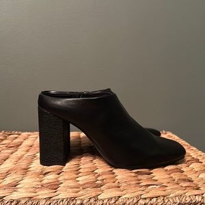 Women’s Black Mule Heel Boot